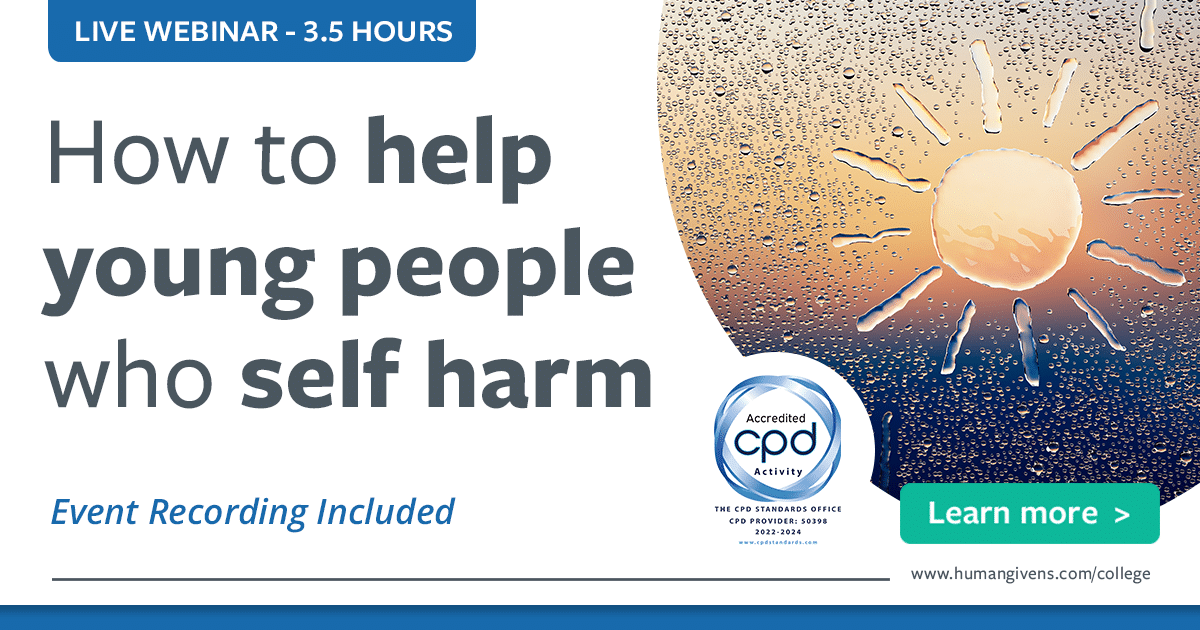 Self-Harm Live Online Webinar - How To Help Young People